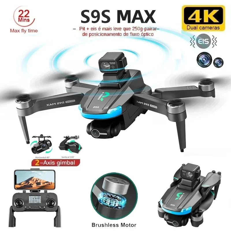 NEW S9S MAX MINI Drone 4K 2-Ax - Rc Helicopter Mini recension och pris